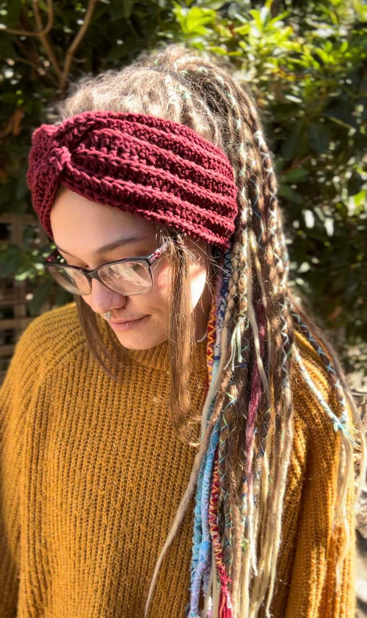 Maroon Handmade Headband