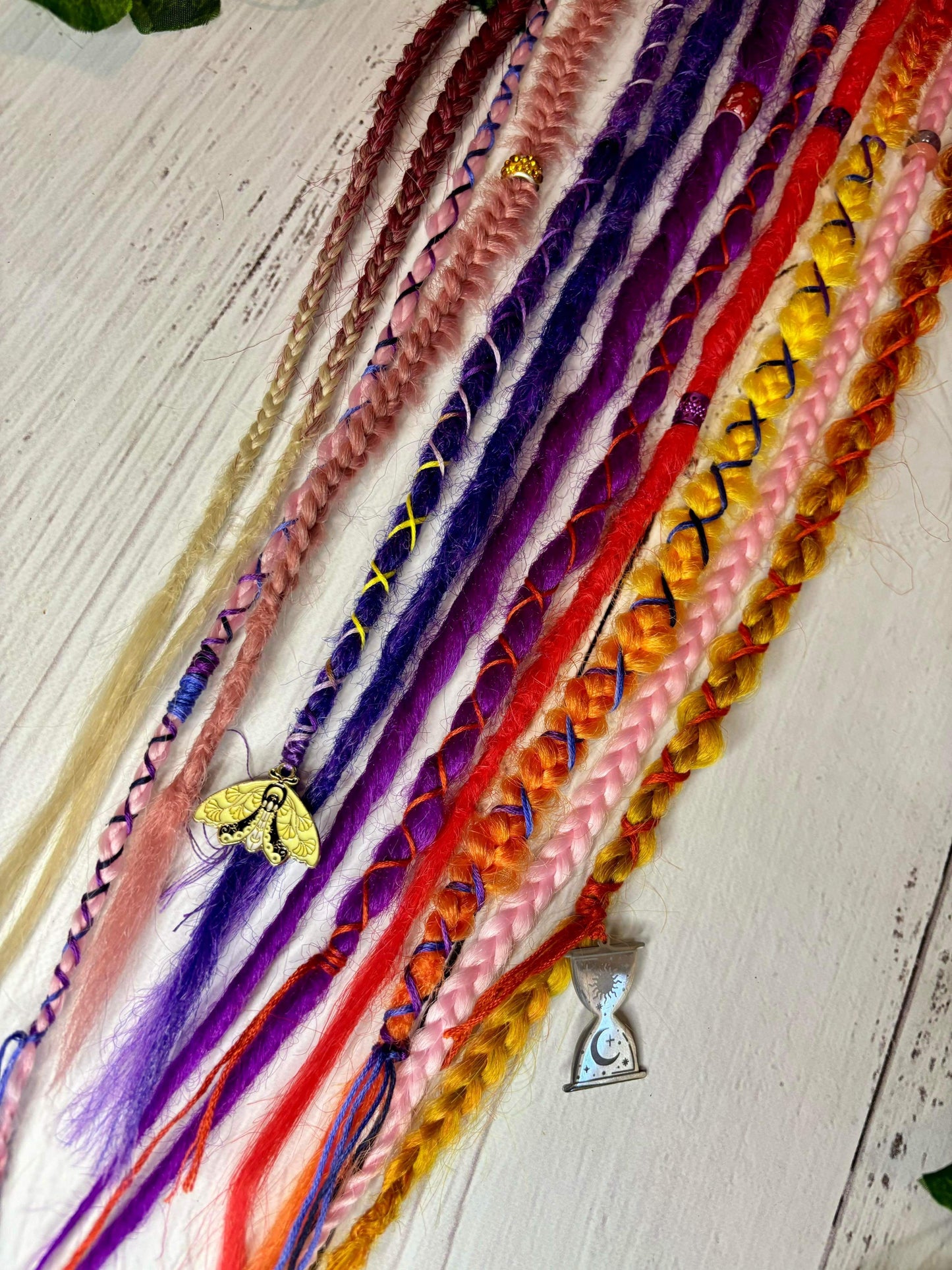 Set of 9, 54-63cm Summer Sunset Synthetic Extensions