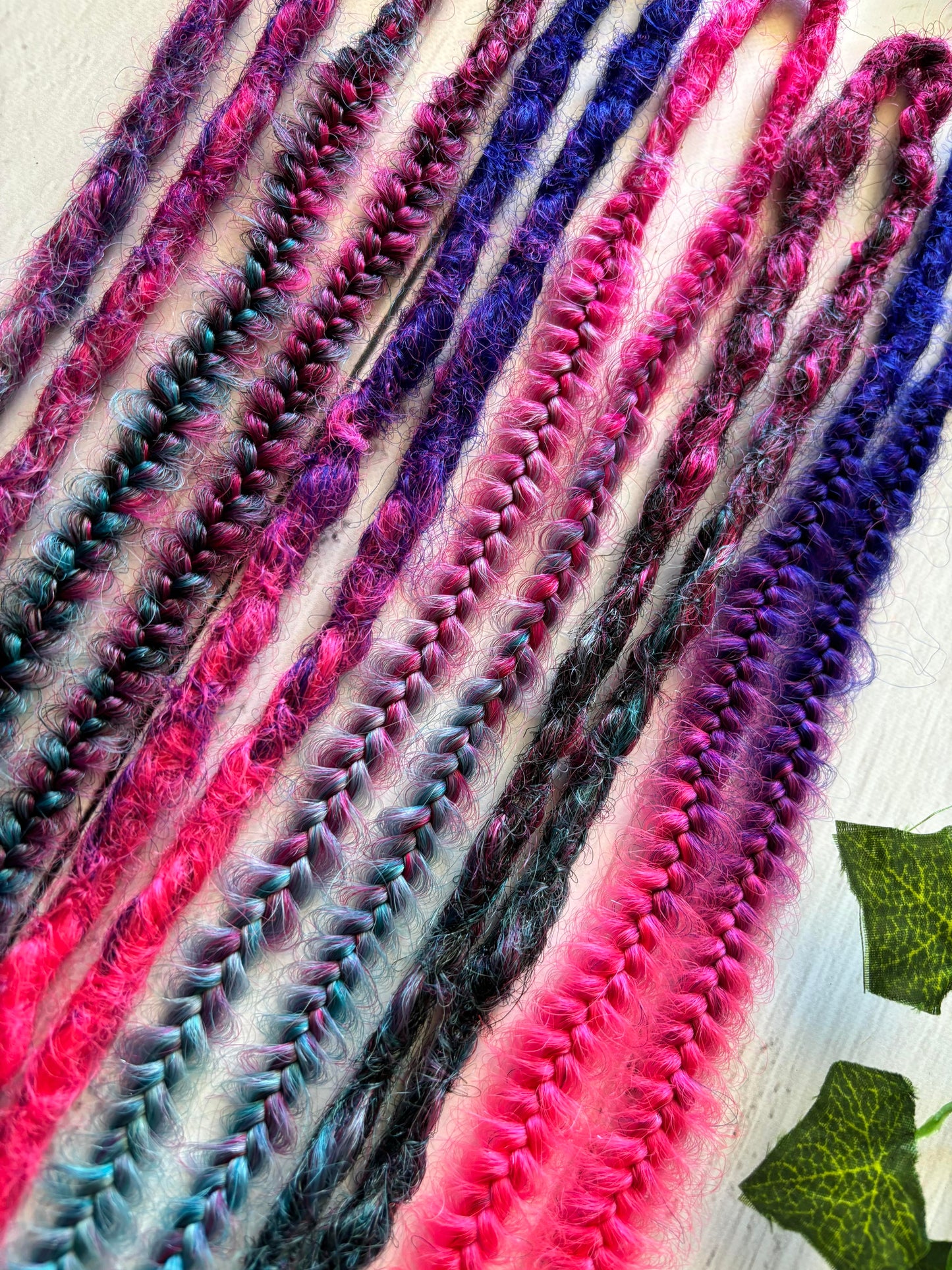 Set of 6, 50-55cm Galaxy Themed Double Ended Dreadlocks