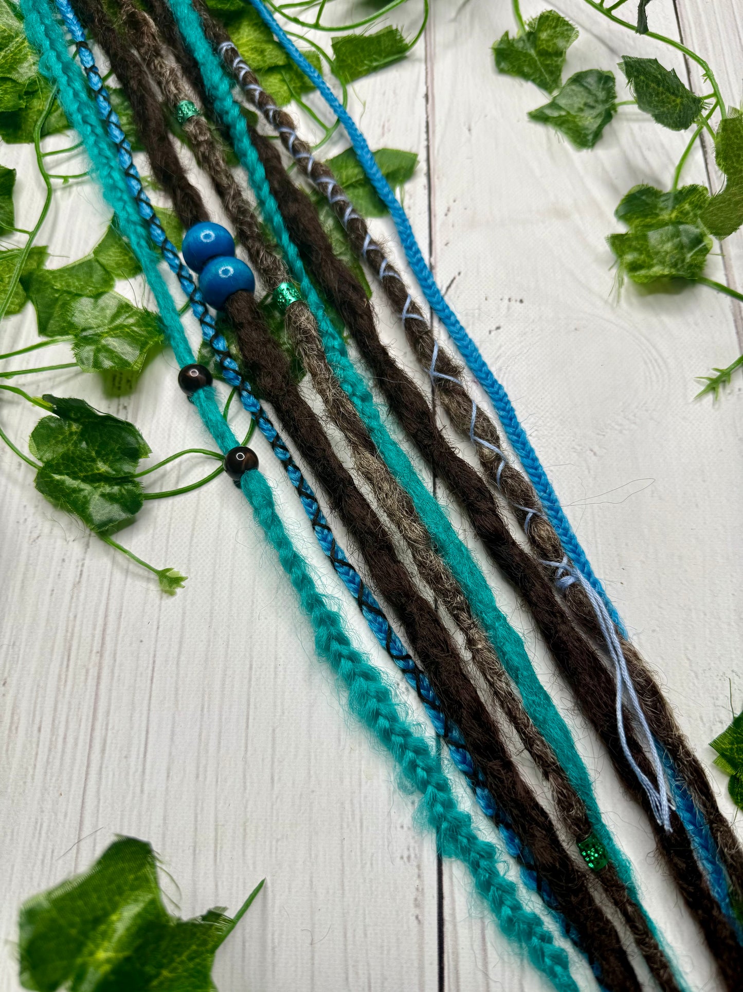 Set of 4, 62-68cm Earthy Blend Synthetic Extensions