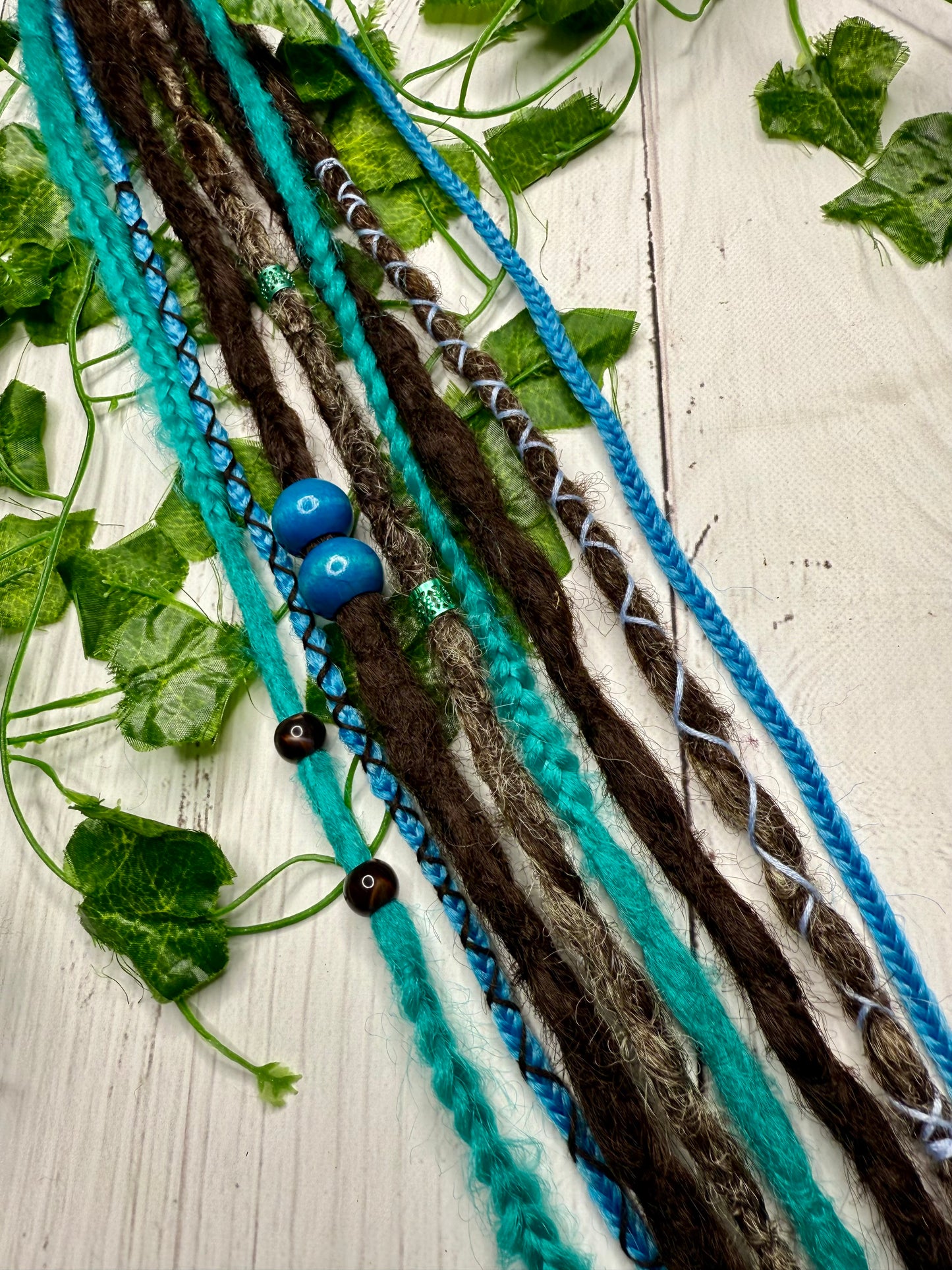 Set of 4, 62-68cm Earthy Blend Synthetic Extensions