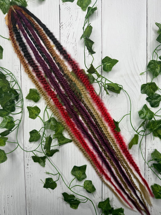 Set of 5, 61-66cm Autumn Blend Synthetic Extensions