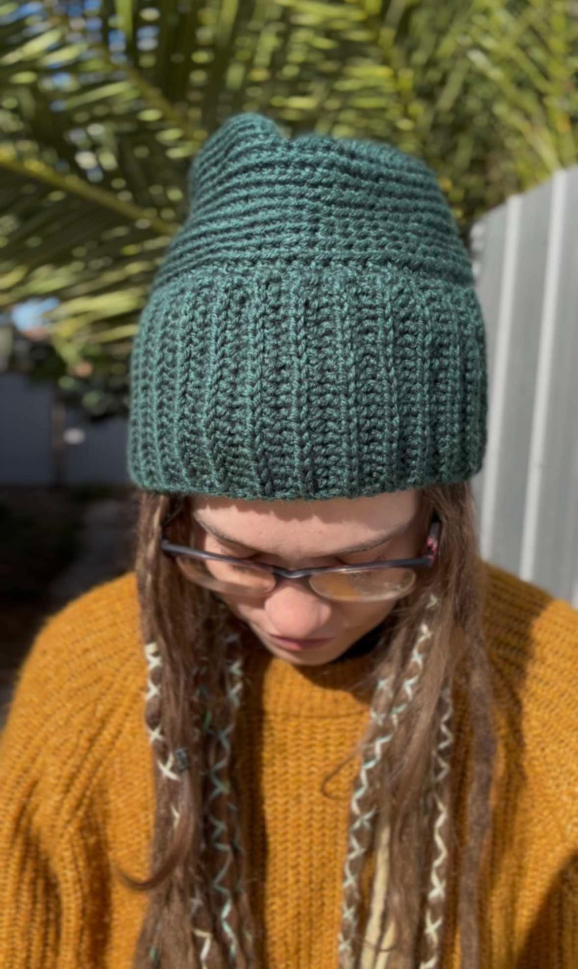 Dark Green Handmade Beanie