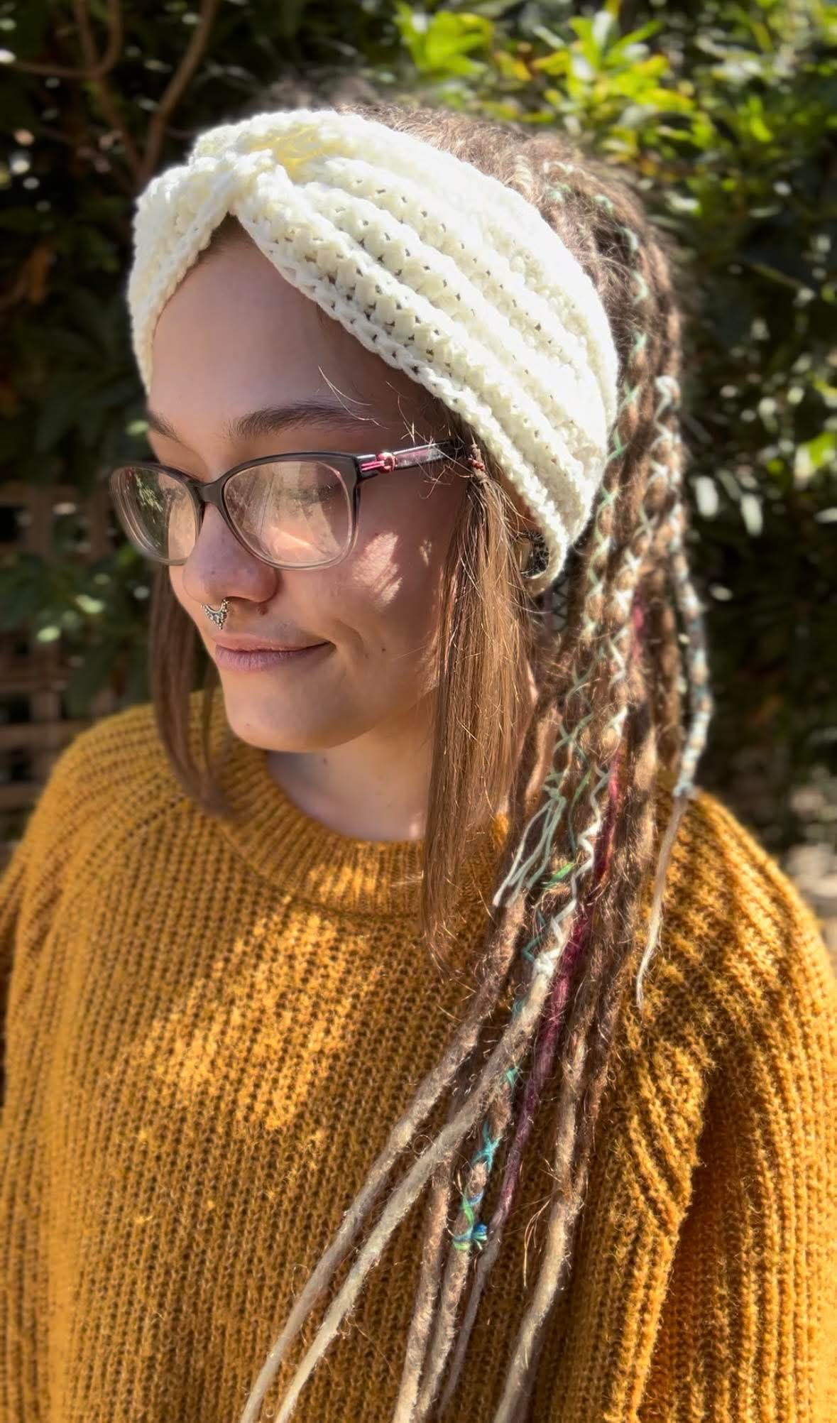 Cream White Handmade Headband