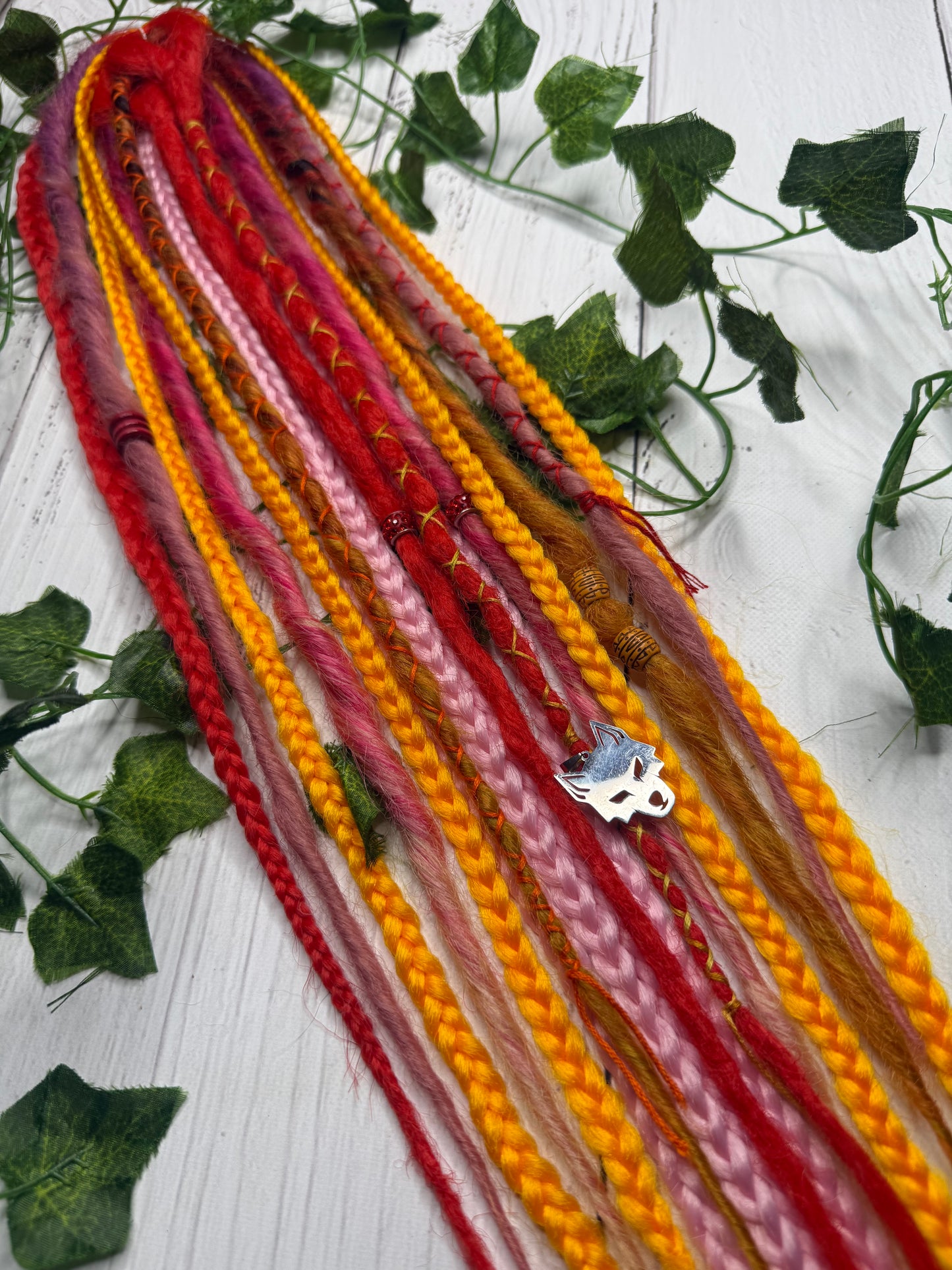 Set of 12, 50-60cm Bright Summery Synthetic Extensions (only available for online purchase)