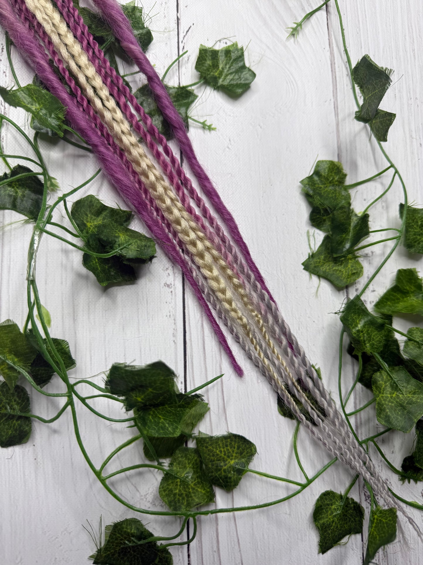 Set of 7, 49-64cm Purple Blend Synthetic Extensions (only available for online purchase)