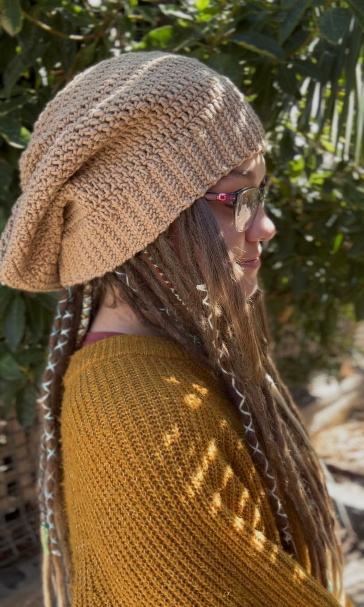 Light Brown Handmade Beanie