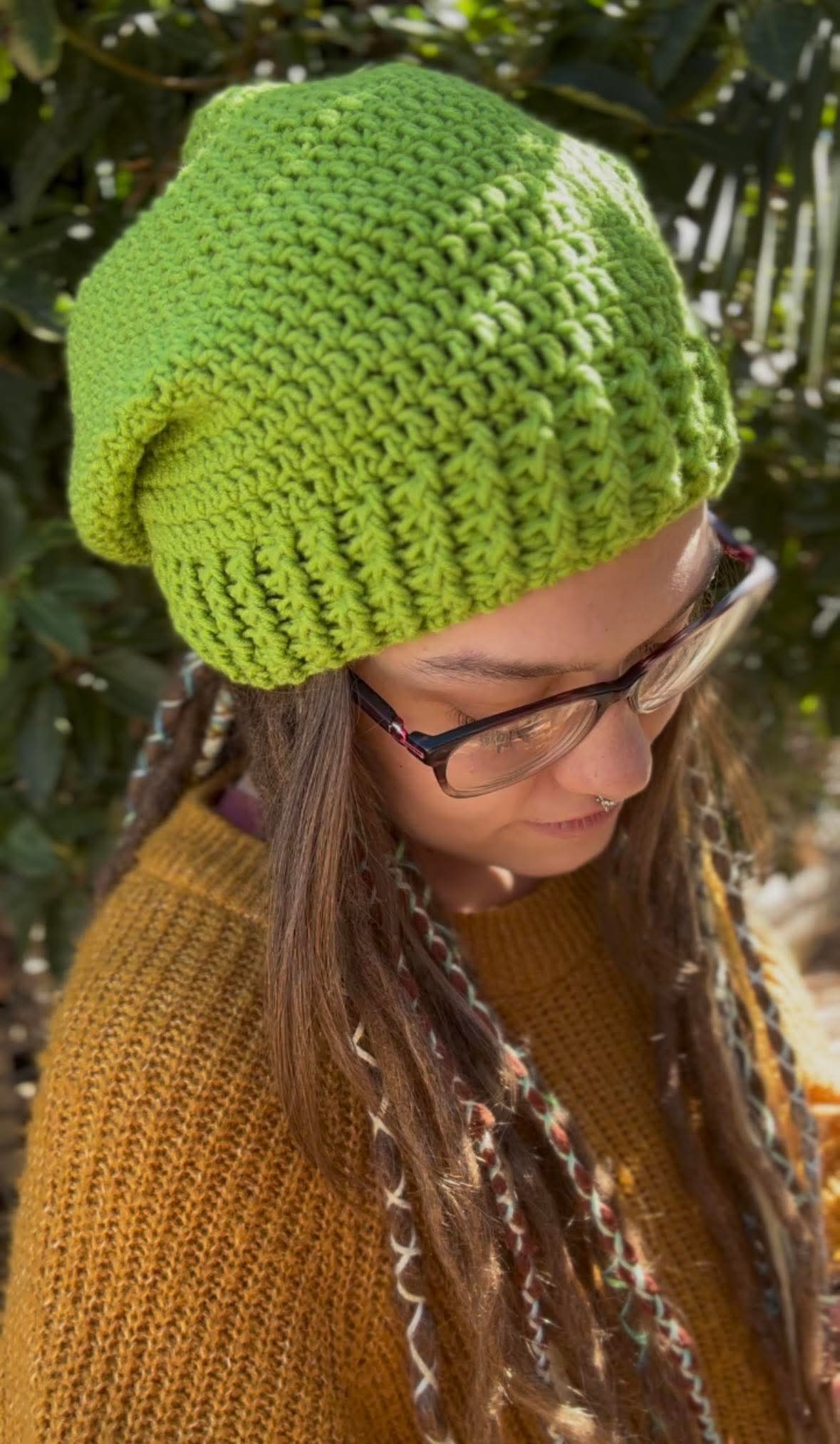 Light Green Handmade Beanie