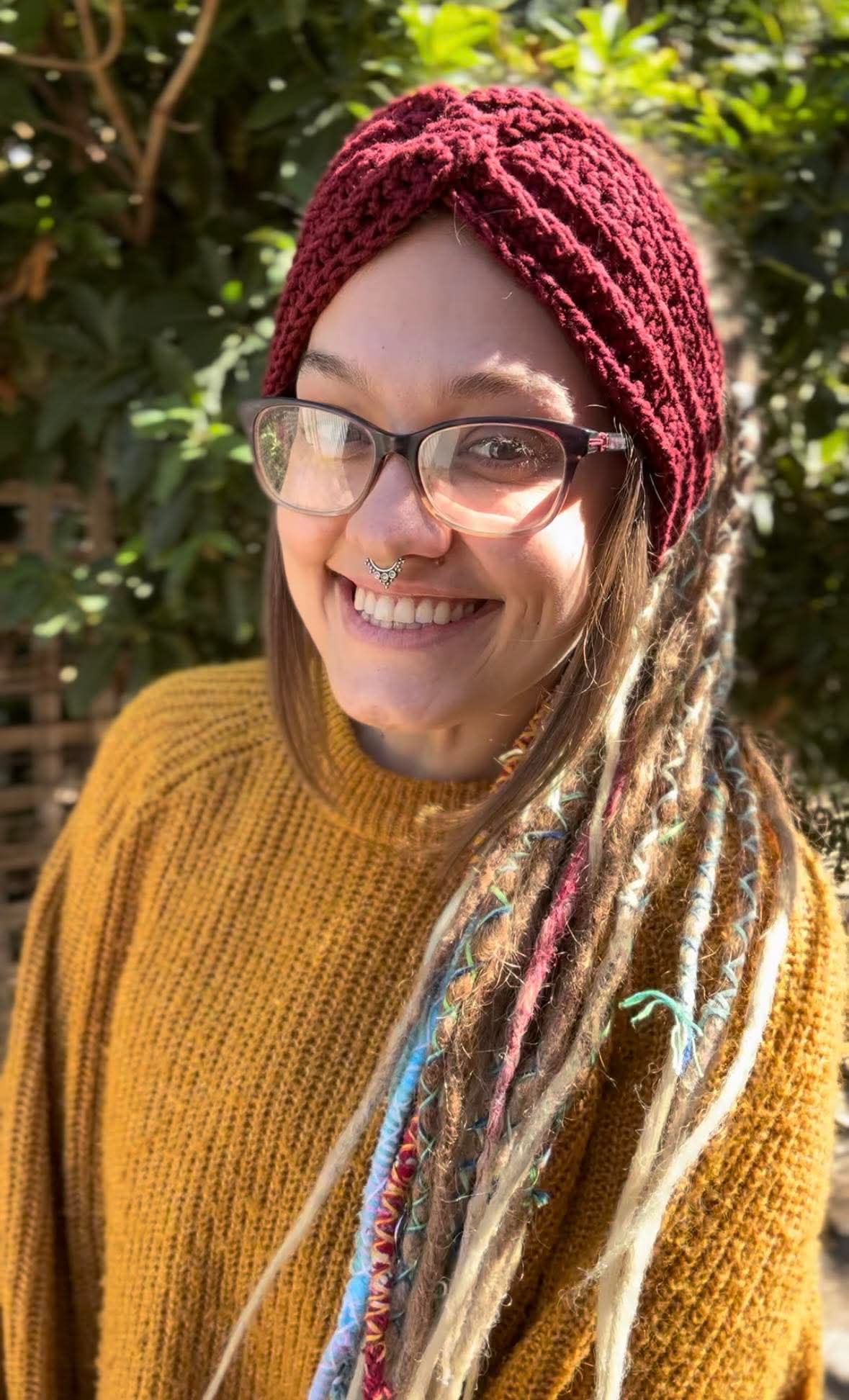 Maroon Handmade Headband