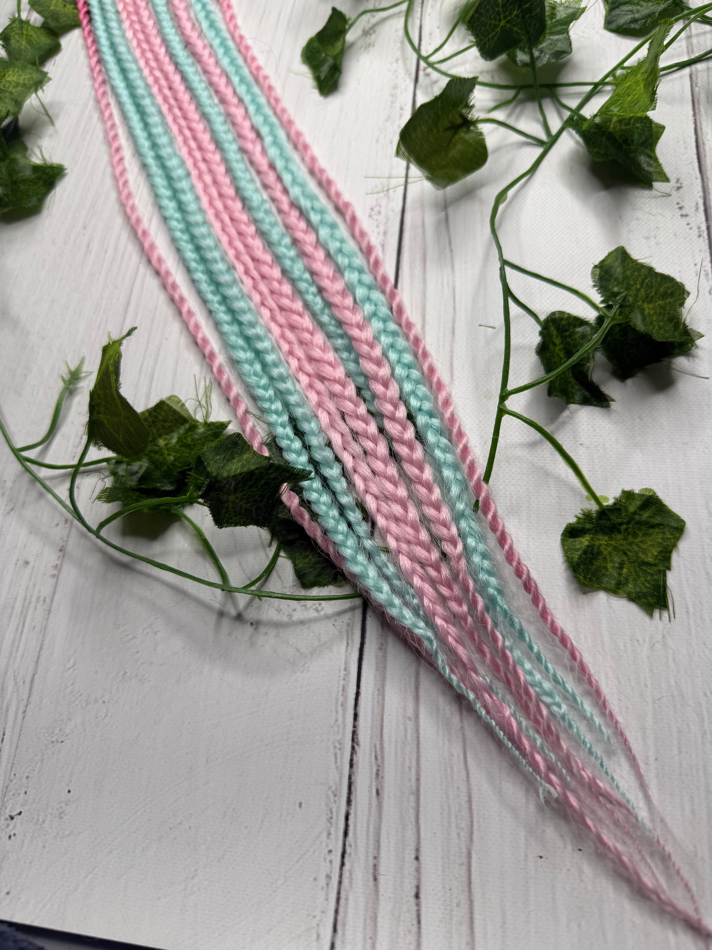 Set of 9, 60-64 Soft Pastel Synthetic Extensions