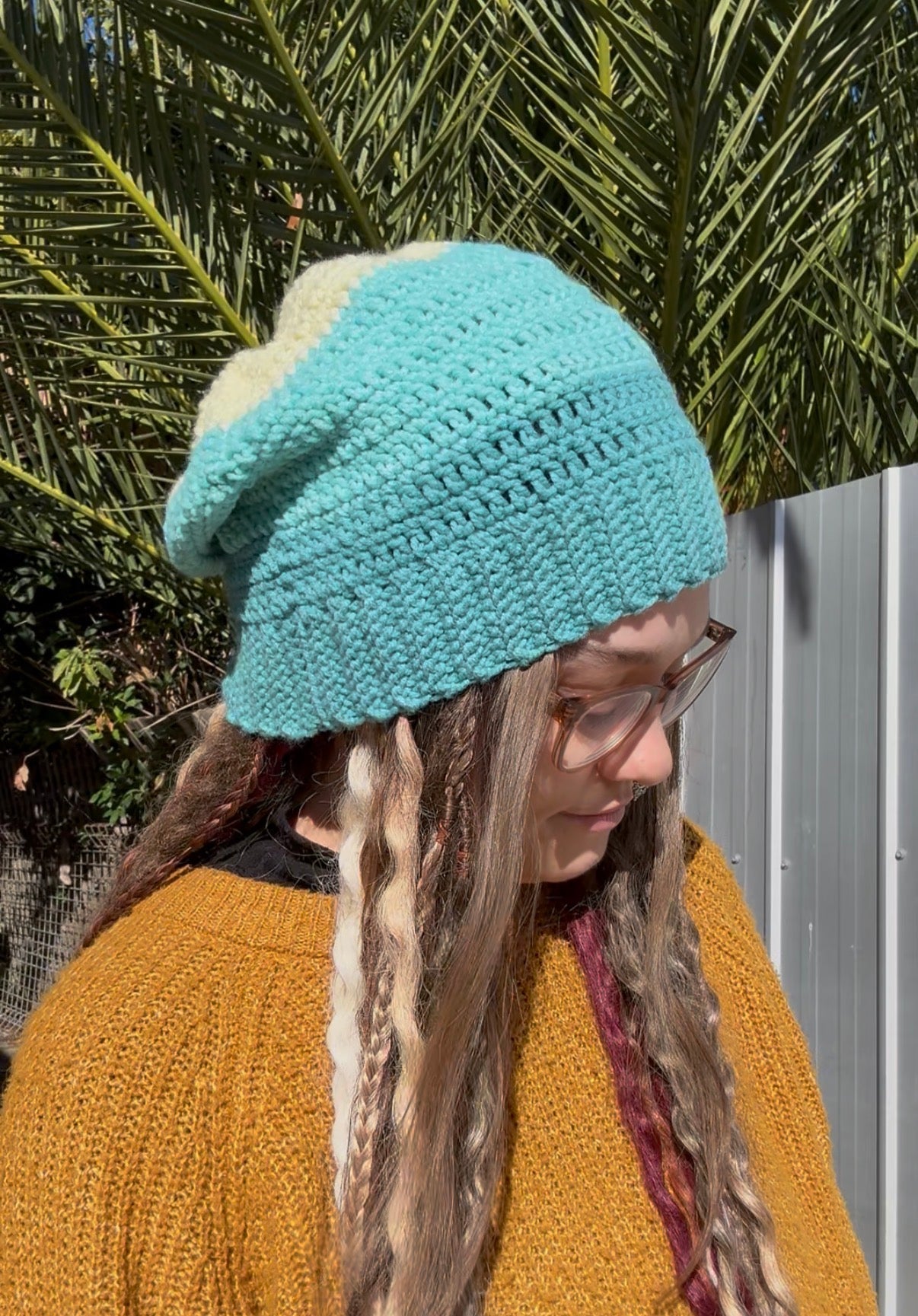 Blue and Yellow Beanie