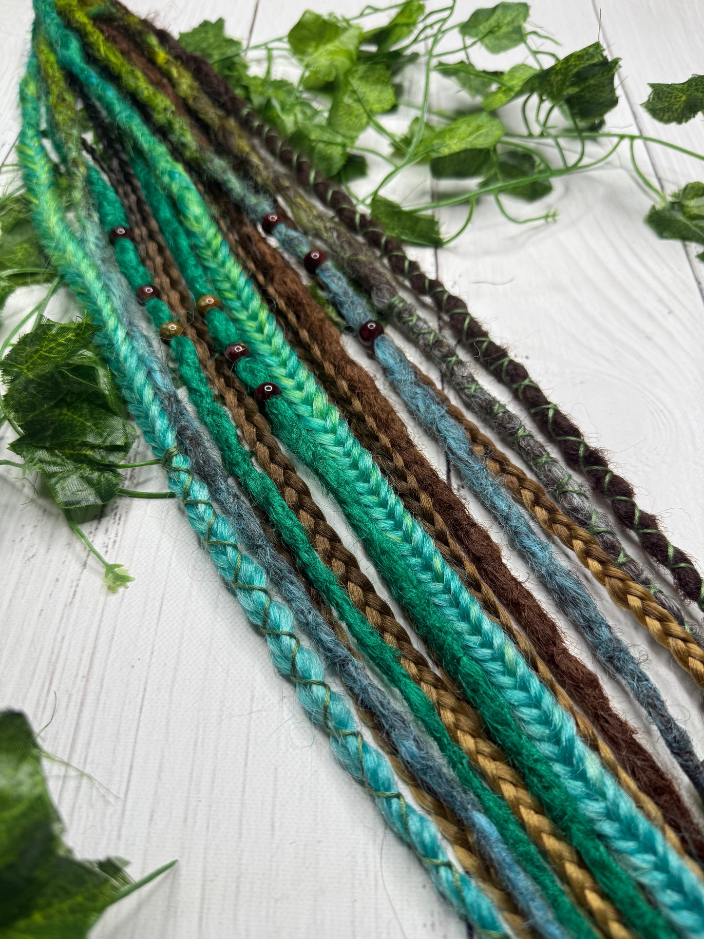 Set of 12, 55-65cm Earthy Blend Synthetic Extensions (only available for online purchase)