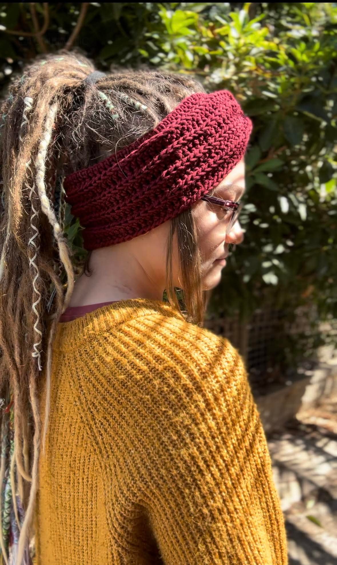 Maroon Handmade Headband