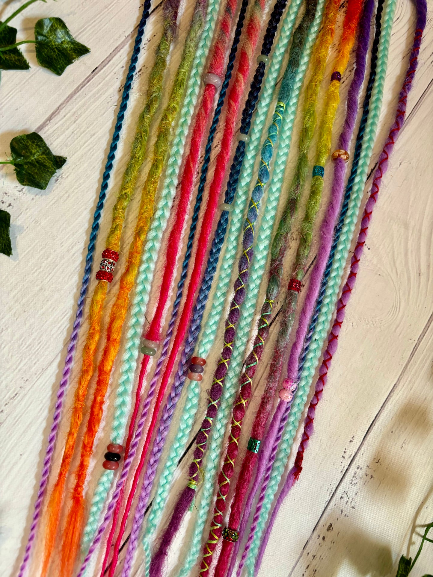 Set of 13, 54-64cm Soft Rainbow Synthetic Extensions