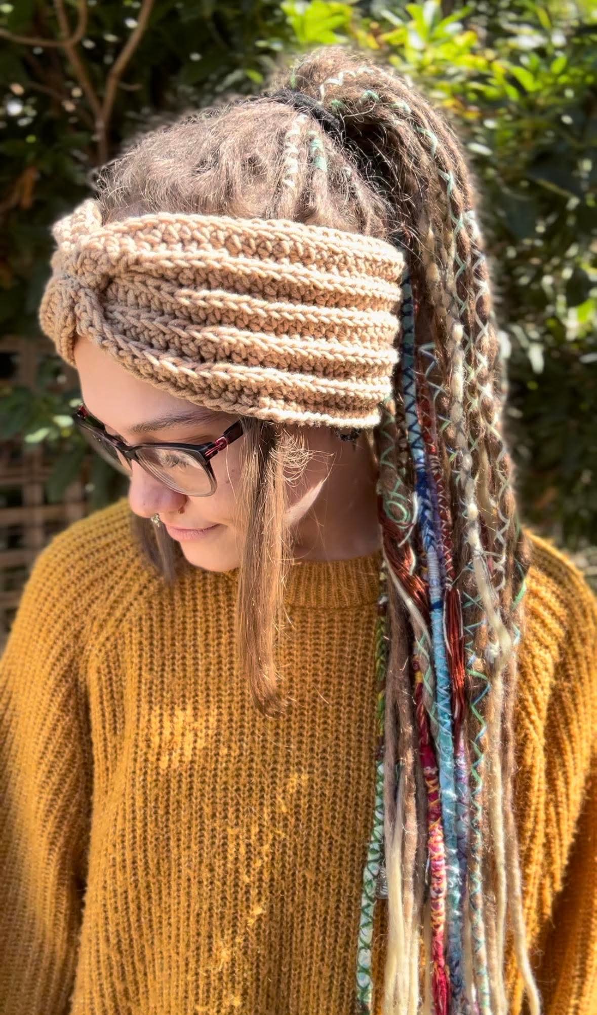 Tan Handmade Headband