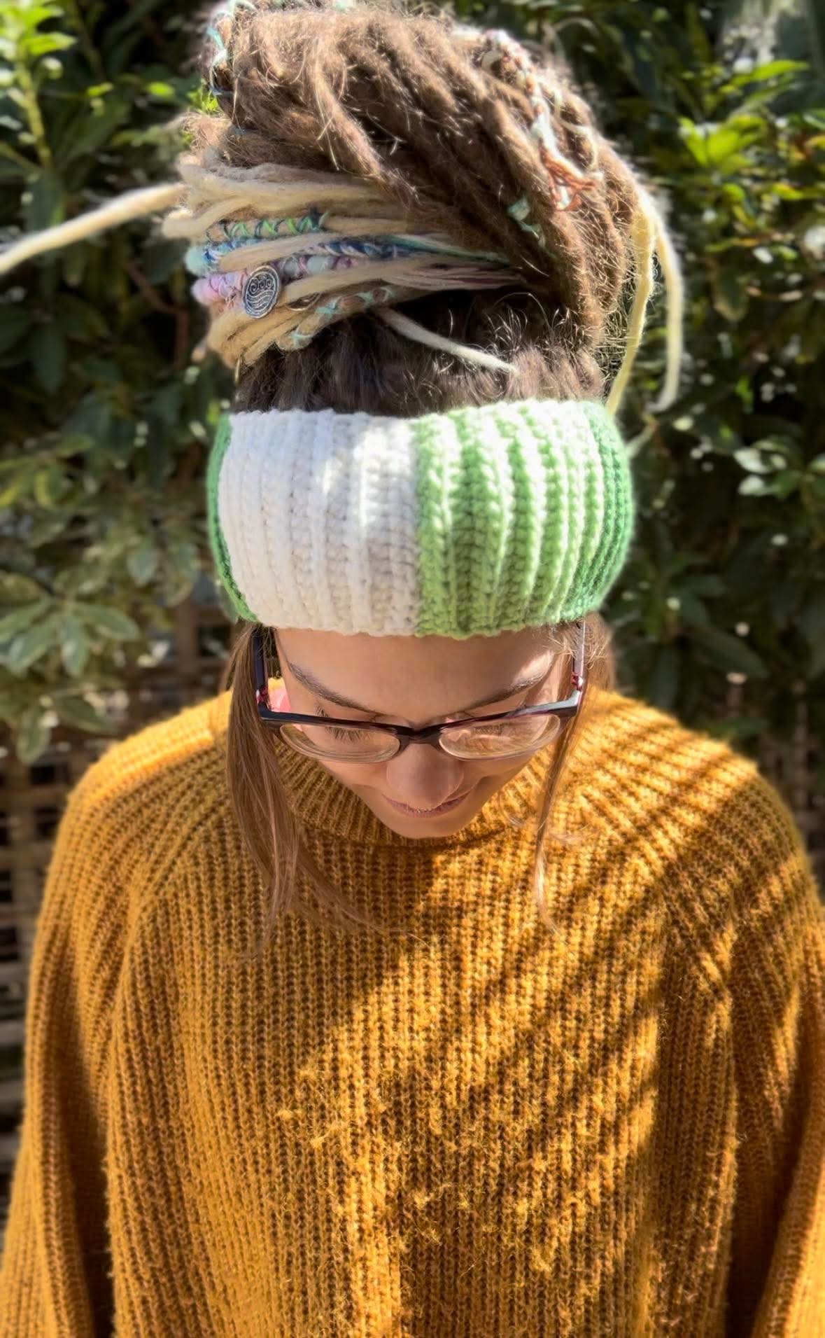 Mixed Green Handmade HeadBand