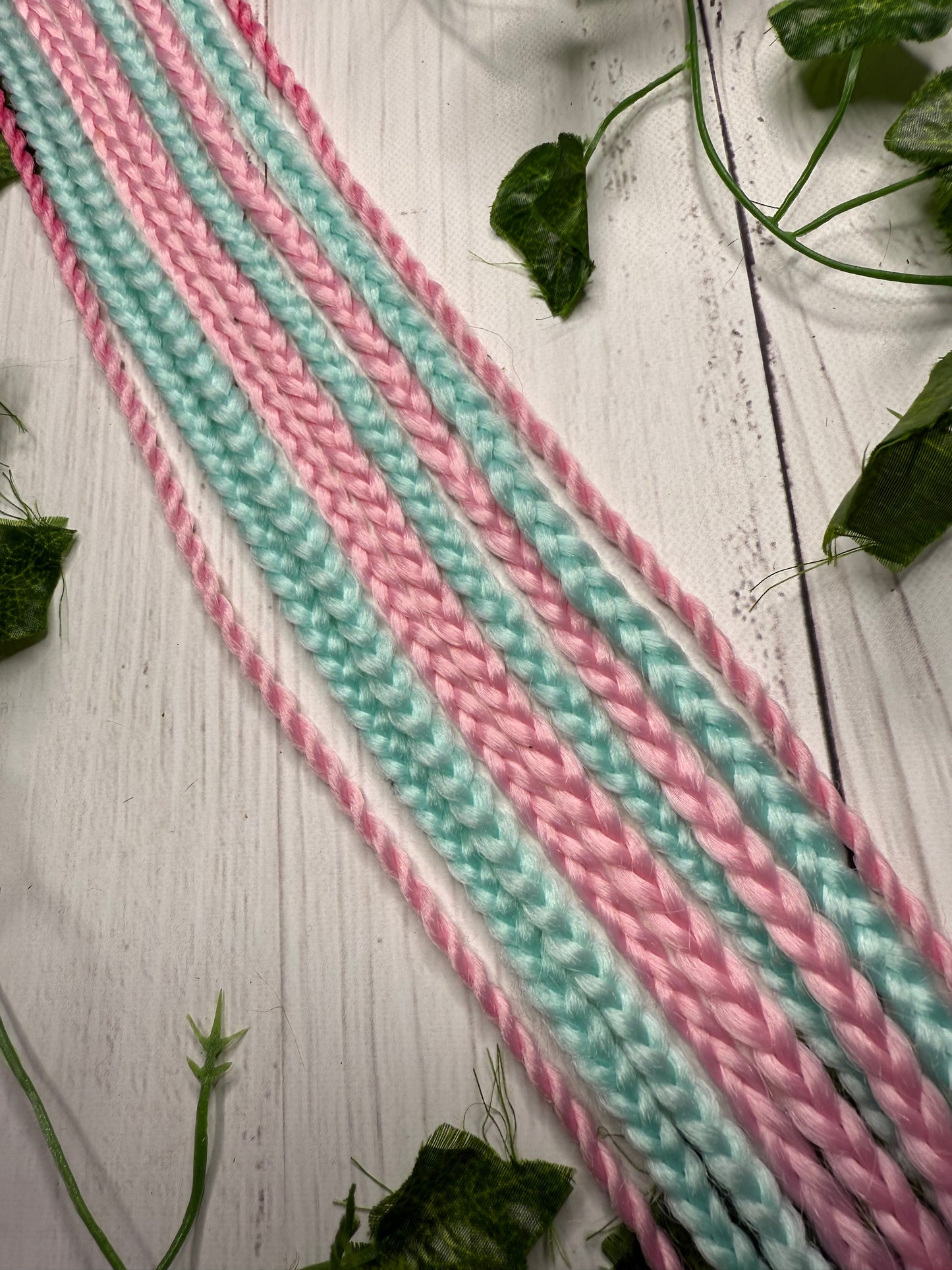 Set of 9, 60-64 Soft Pastel Synthetic Extensions