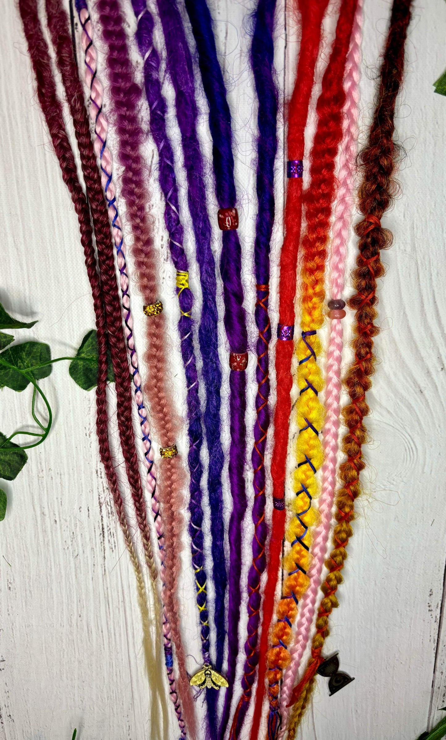 Set of 9, 54-63cm Summer Sunset Synthetic Extensions