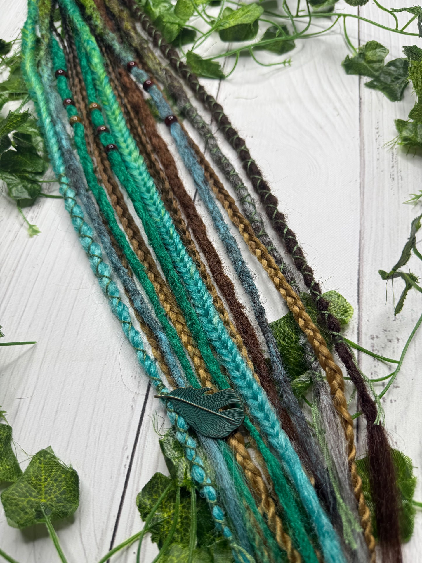 Set of 12, 55-65cm Earthy Blend Synthetic Extensions (only available for online purchase)