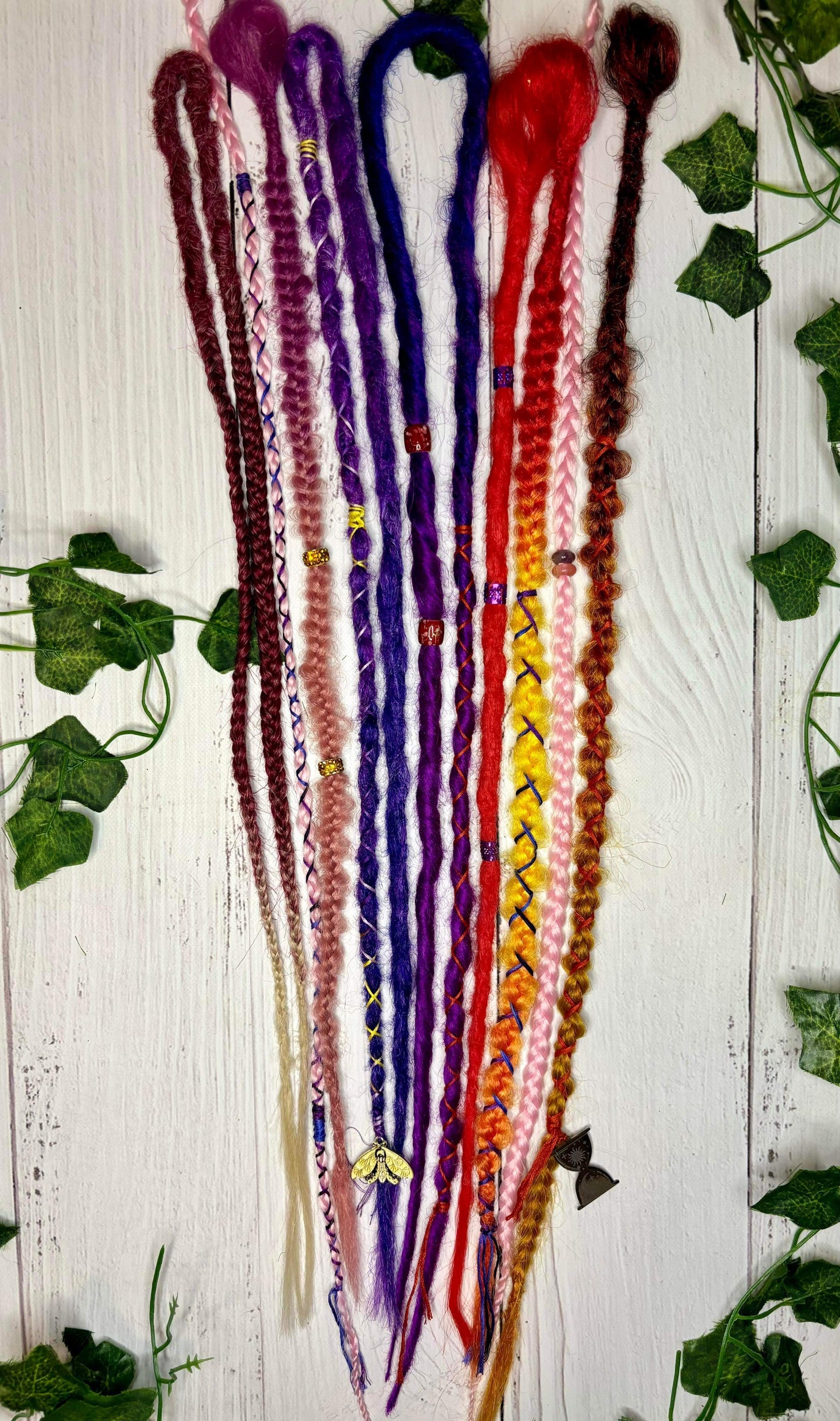 Set of 9, 54-63cm Summer Sunset Synthetic Extensions