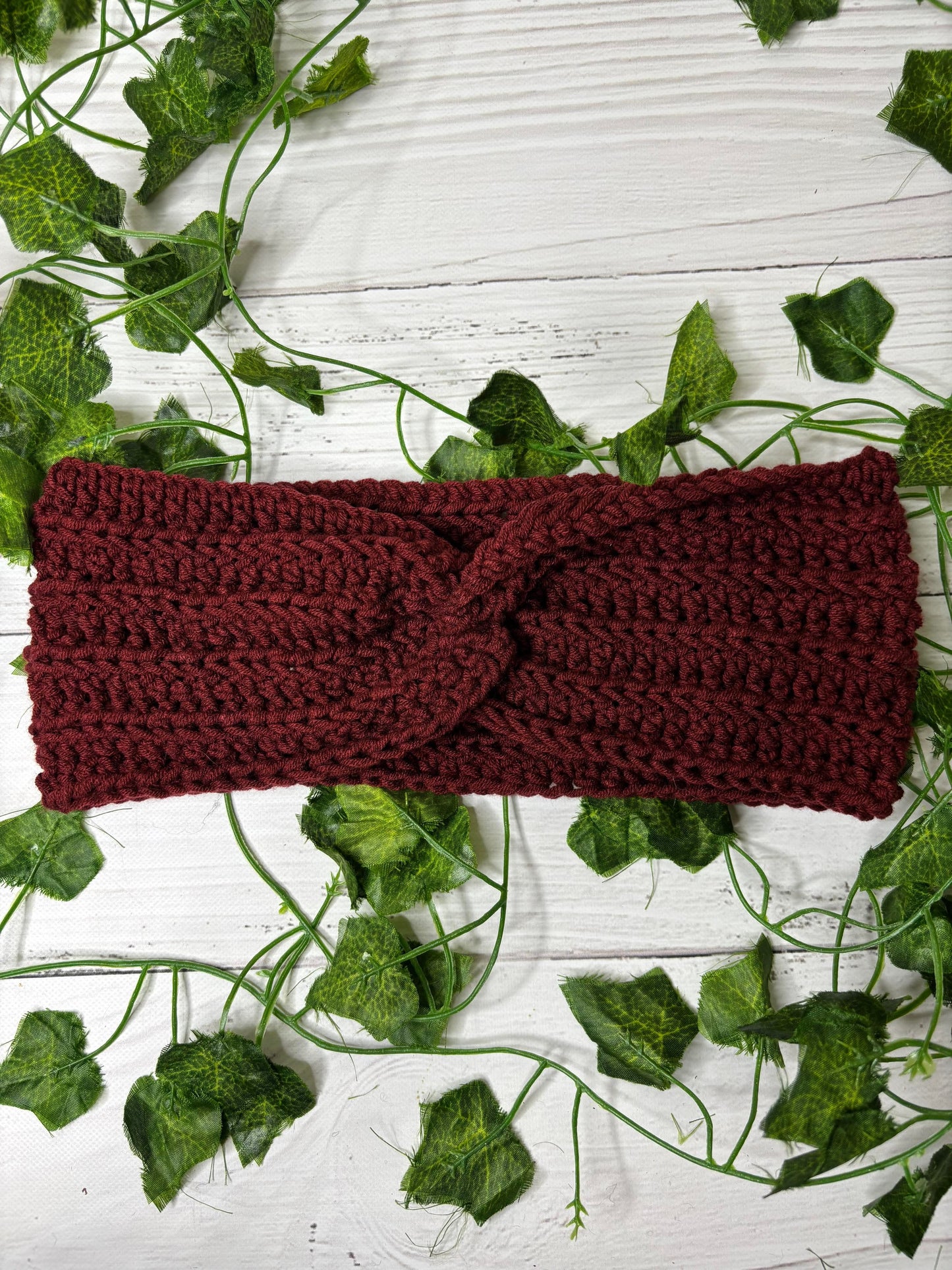 Maroon Handmade Headband