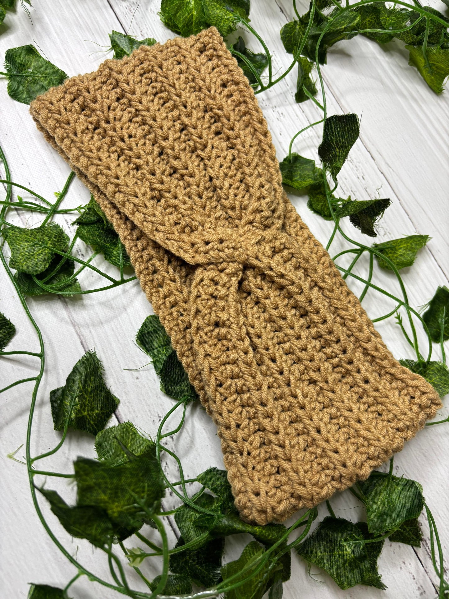 Tan Handmade Headband