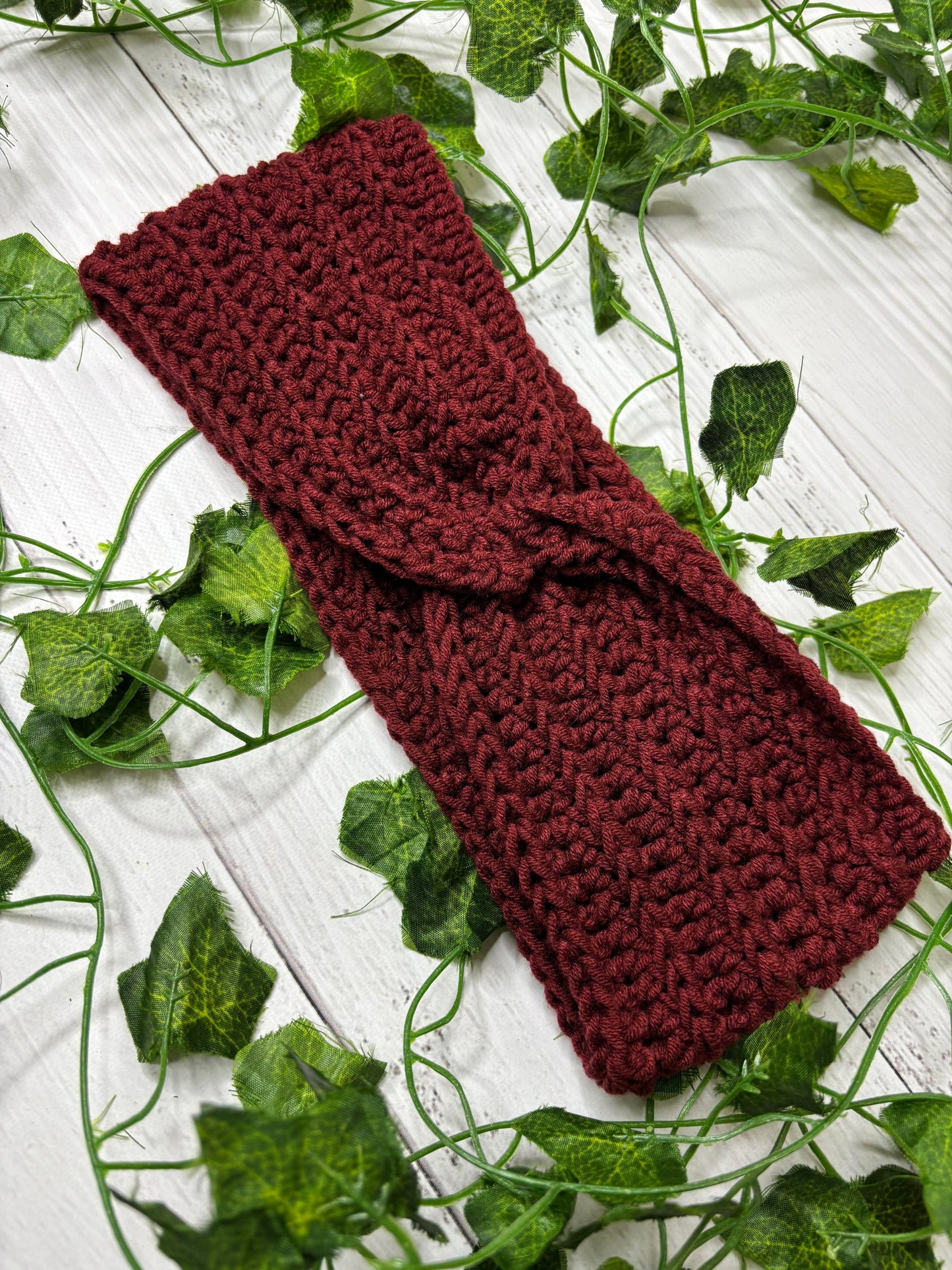 Maroon Handmade Headband