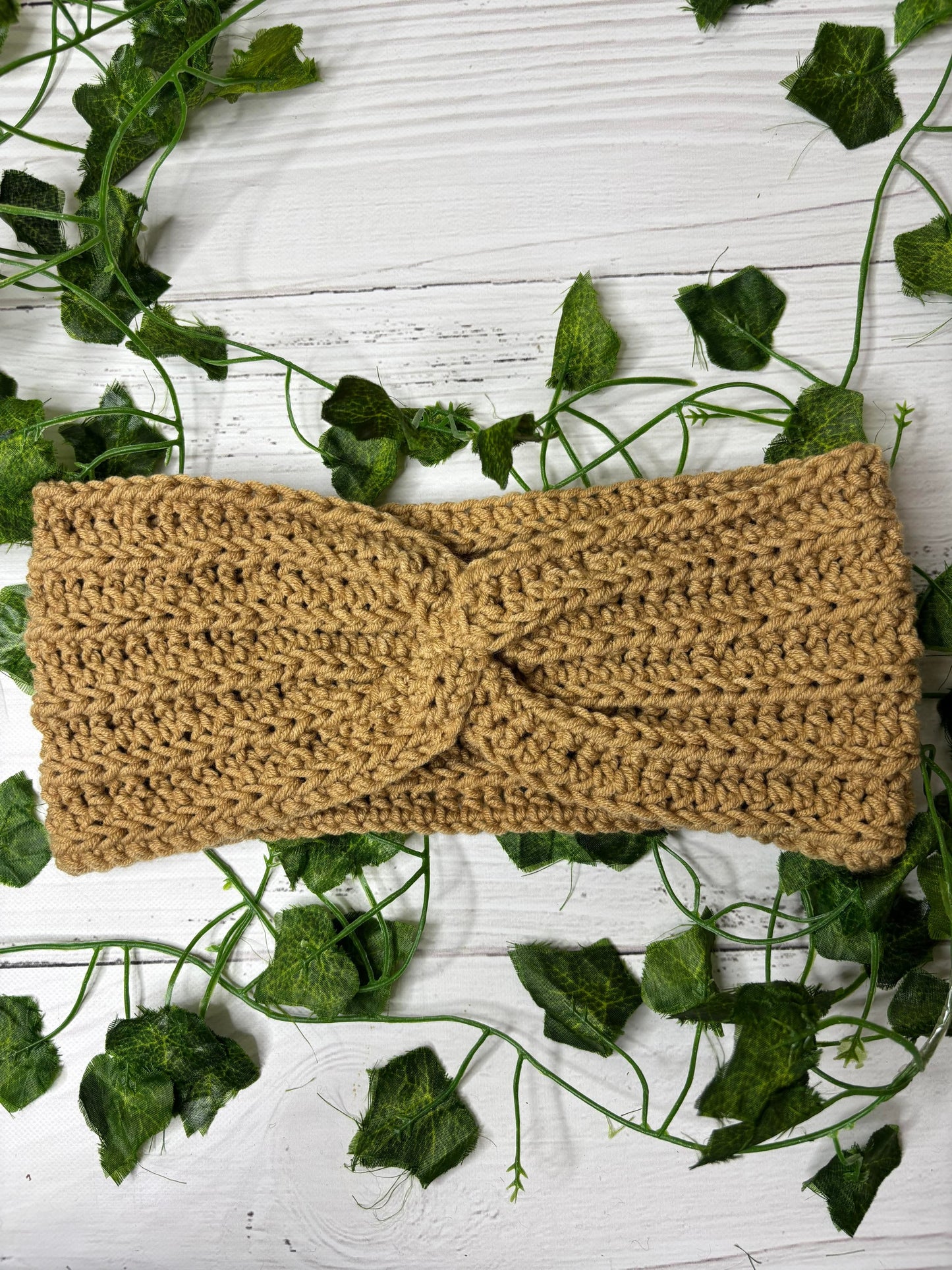 Tan Handmade Headband