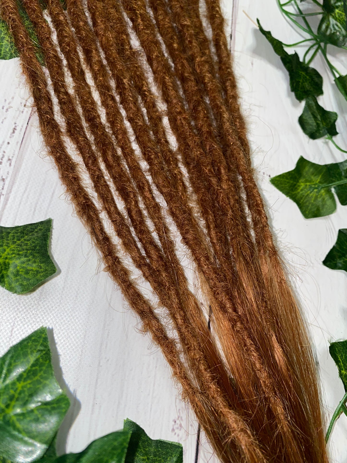 13 Ginger Human Hair Dreadlock Extensions