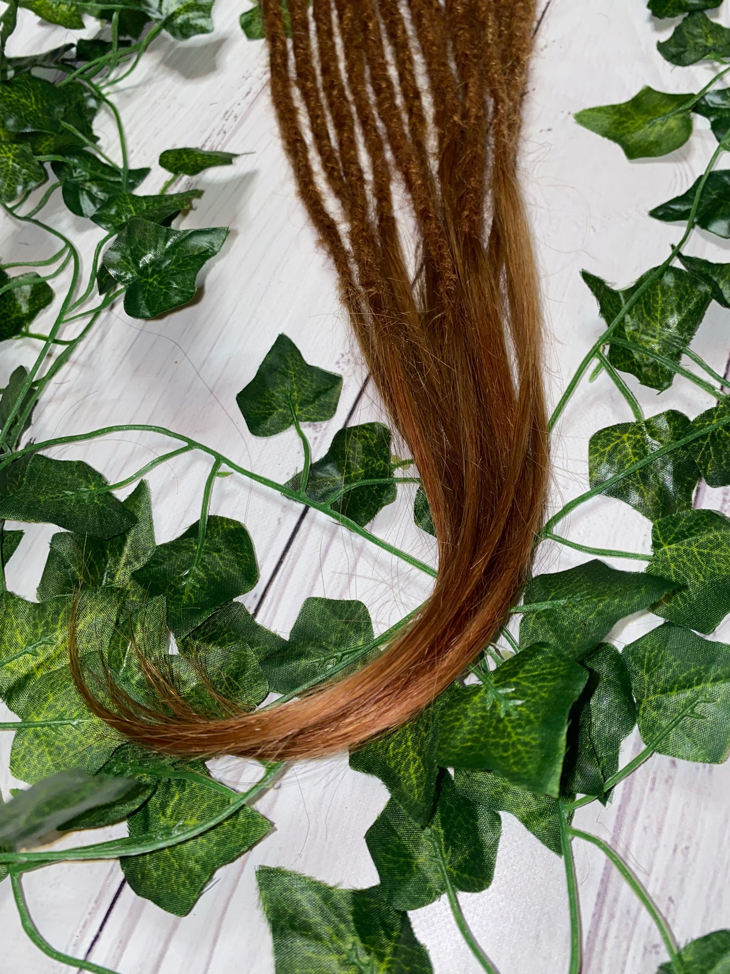 13 Ginger Human Hair Dreadlock Extensions
