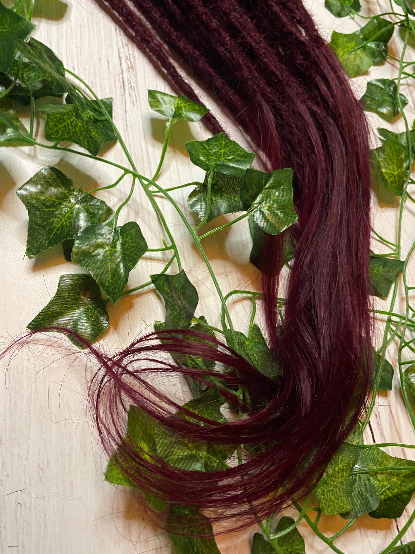 26 Red Wine Human Hair Dreadlock Extensions