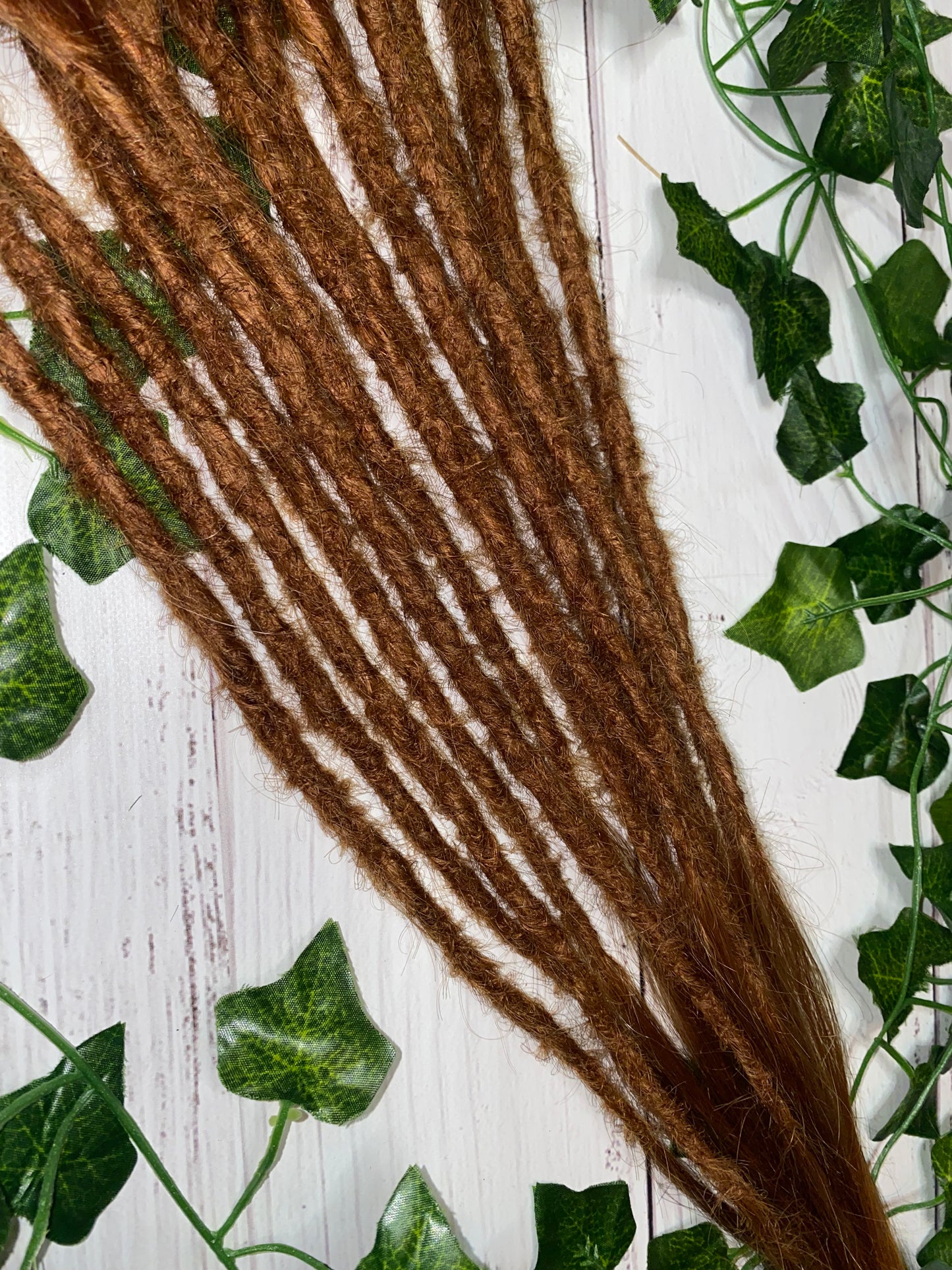 13 Ginger Human Hair Dreadlock Extensions