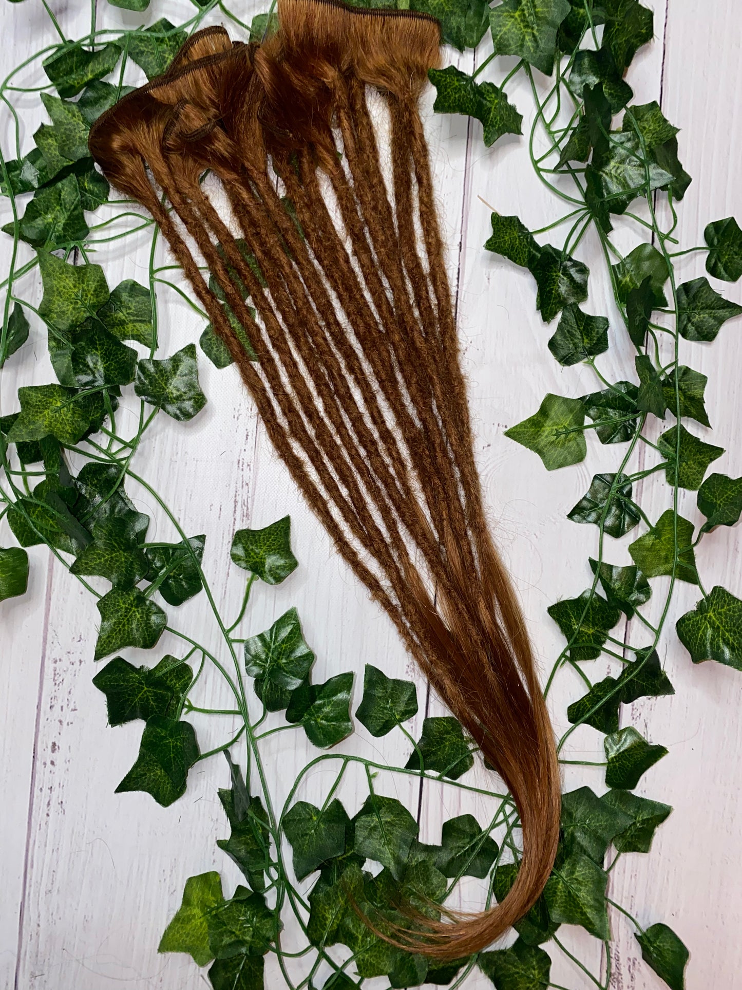 13 Ginger Human Hair Dreadlock Extensions