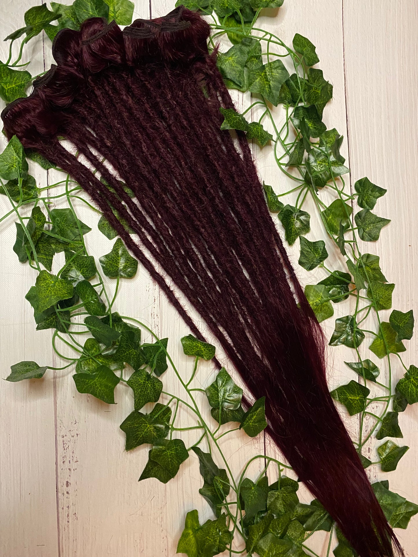 26 Red Wine Human Hair Dreadlock Extensions
