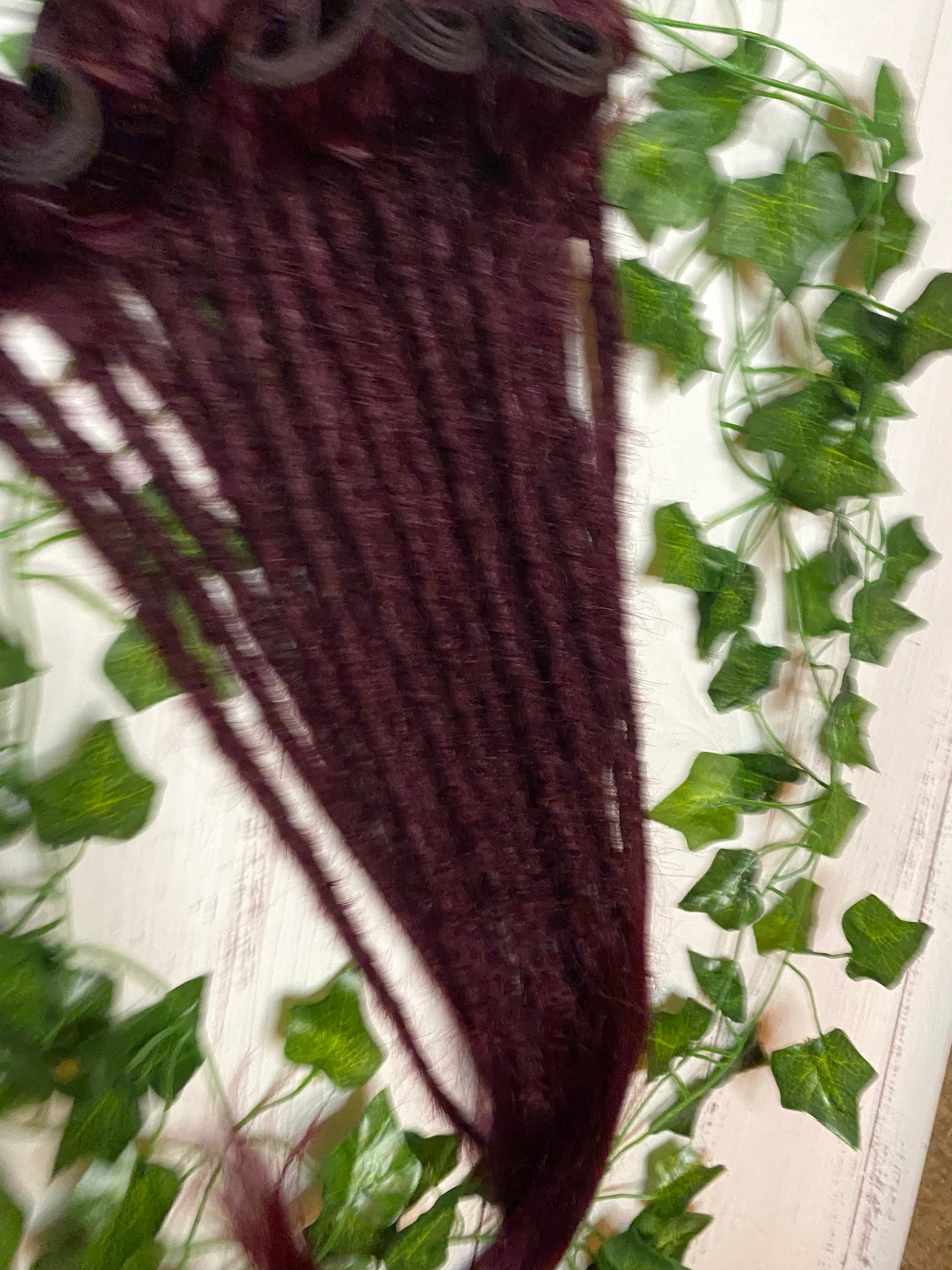 26 Red Wine Human Hair Dreadlock Extensions