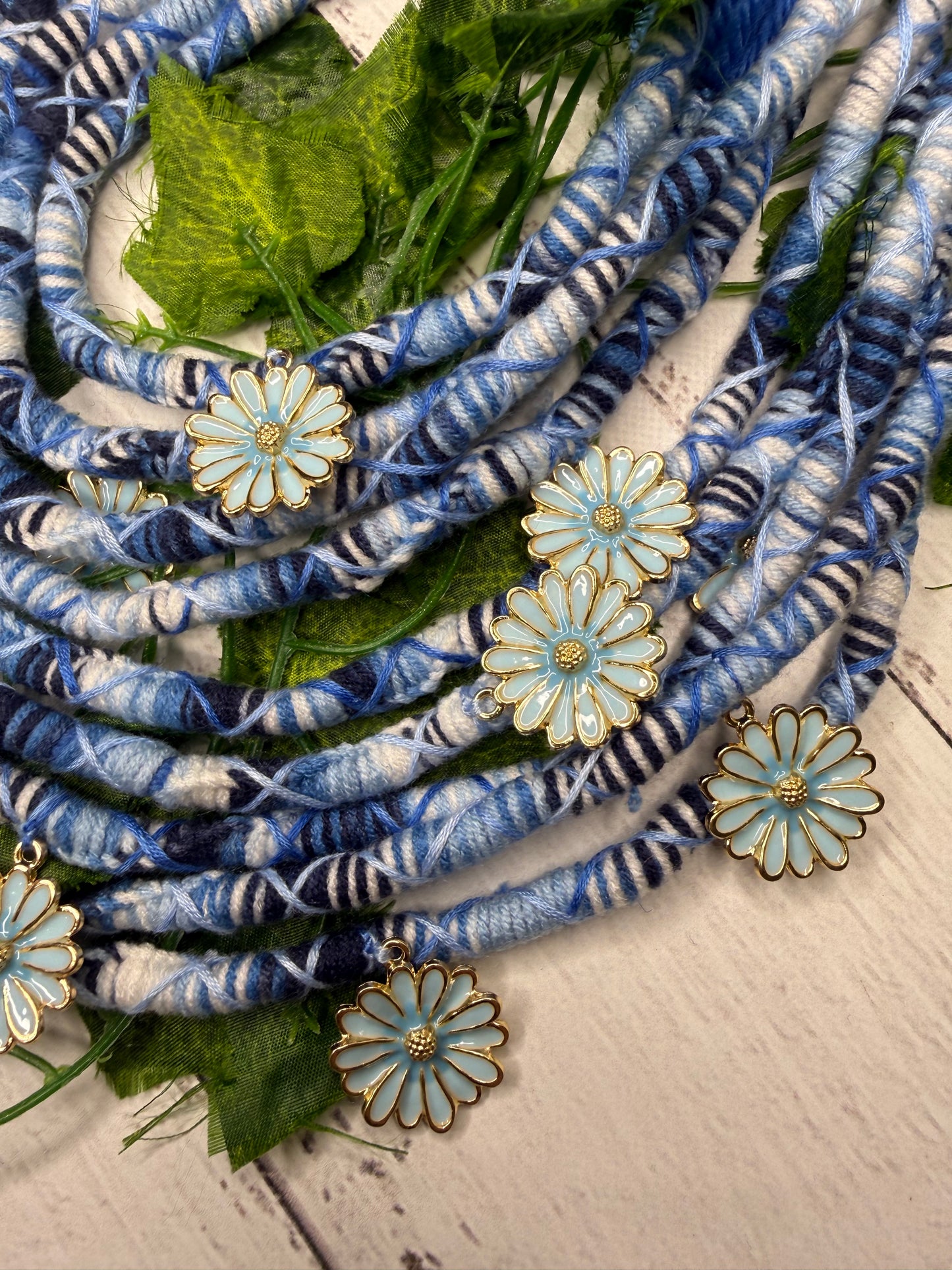 Blue Harmony Dread Wraps