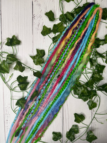 Set of 8, 55-65cm Aurora Skies Mixed Texture Synthetic Extensions