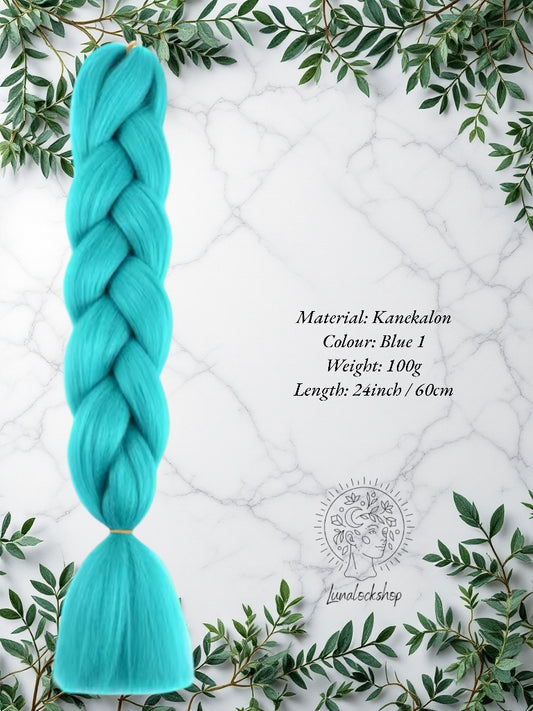 Blue 1 Kanekalon Synthetic Hair 60cm 100g