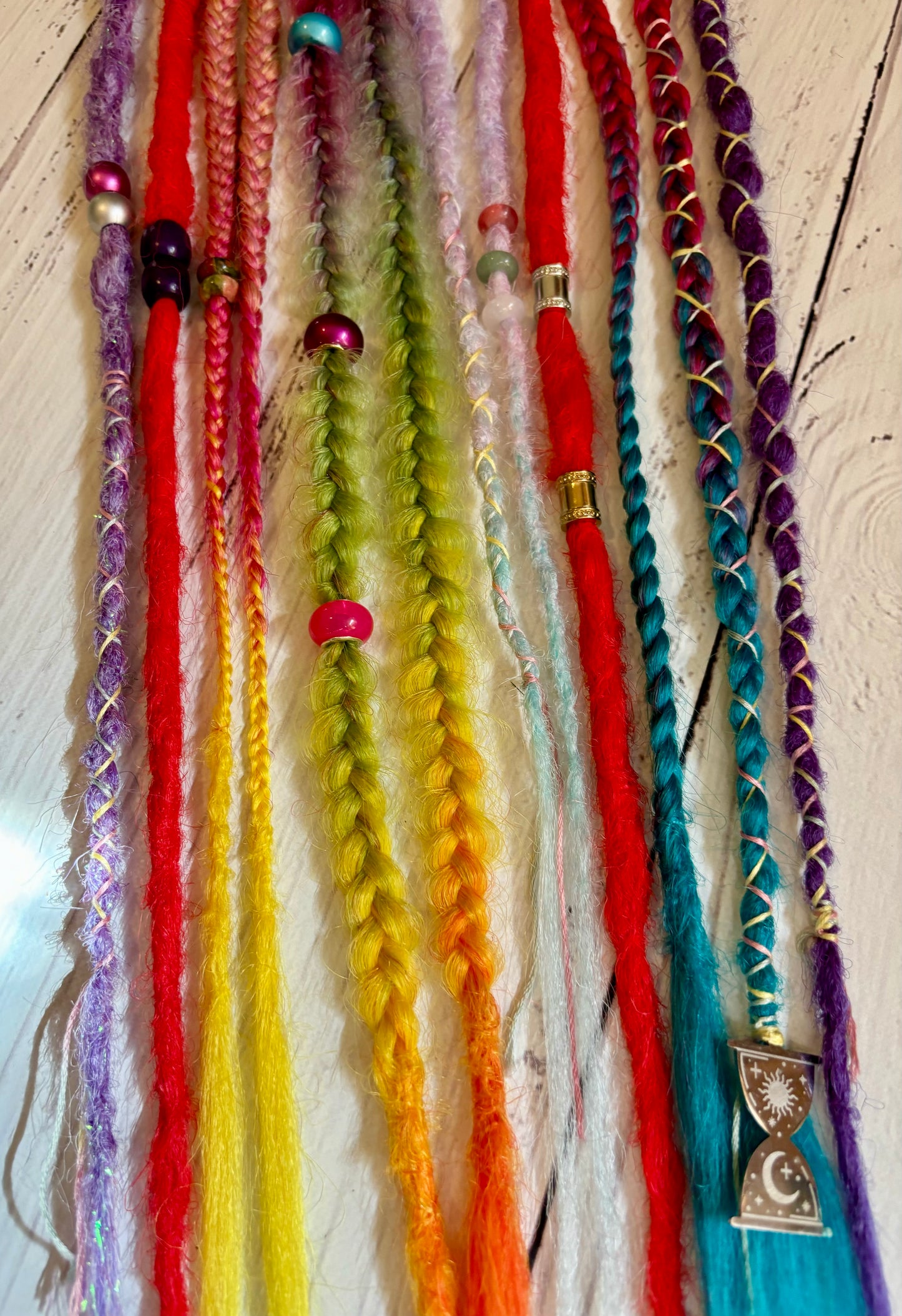 Set of 8, 41-52cm Bright Colourful Extensions