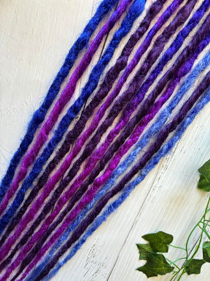 Set of 6 Night Sky Double Ended Dreadlocks