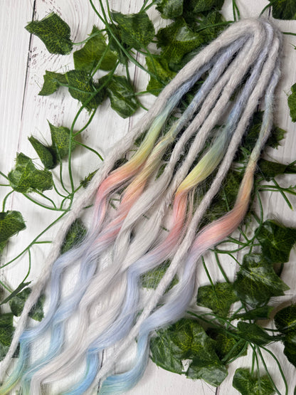 Set of 4, 53-60cm Pastel Whisper Mixed Texture Synthetic Extensions