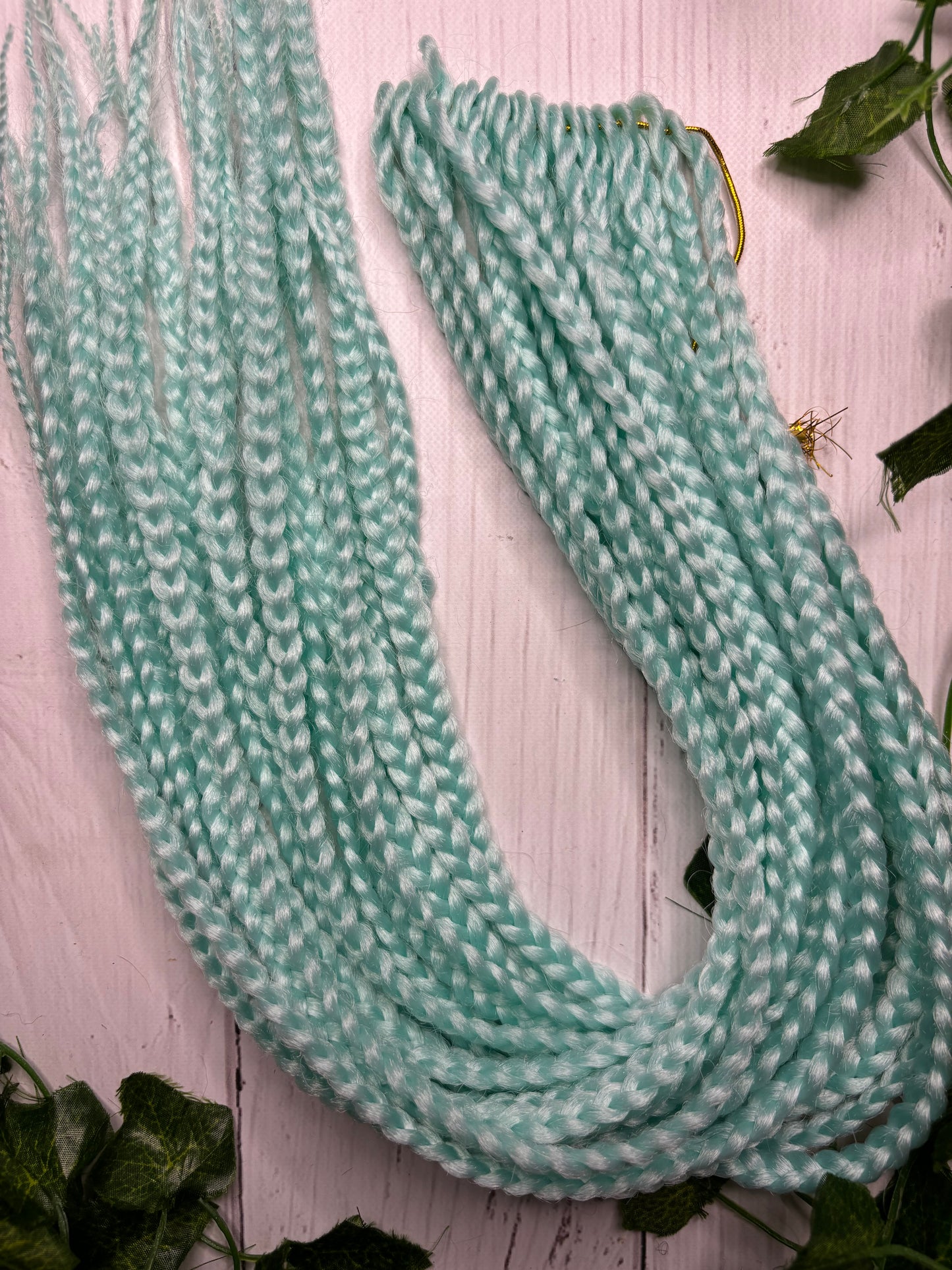 Pastel Blue Reusable Braids