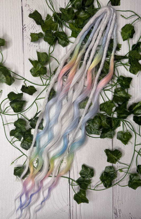 Set of 4, 53-60cm Pastel Whisper Mixed Texture Synthetic Extensions