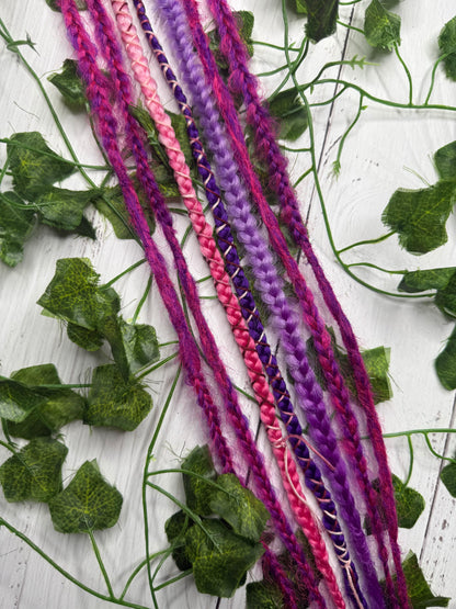 Set of 5, 59-61cm Purple Blend Synthetic Extensions