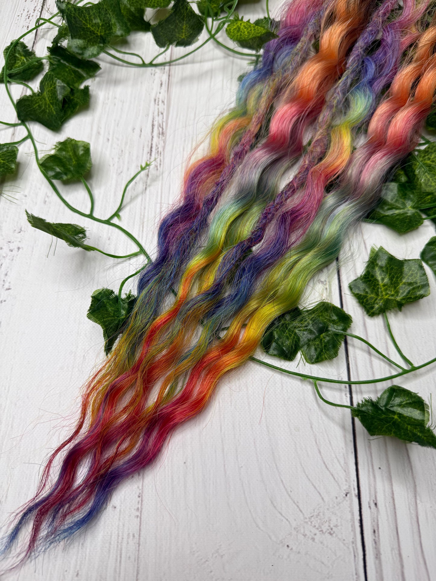 Set of 4, 54-55cm Cosmic Veil Mixed Texture Synthetic Extensions