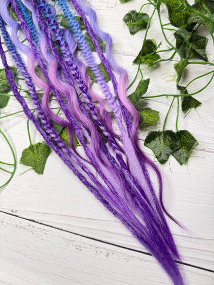 Set of 6, 53-63cm Sweet Serenity Mixed Texture Synthetic Extensions