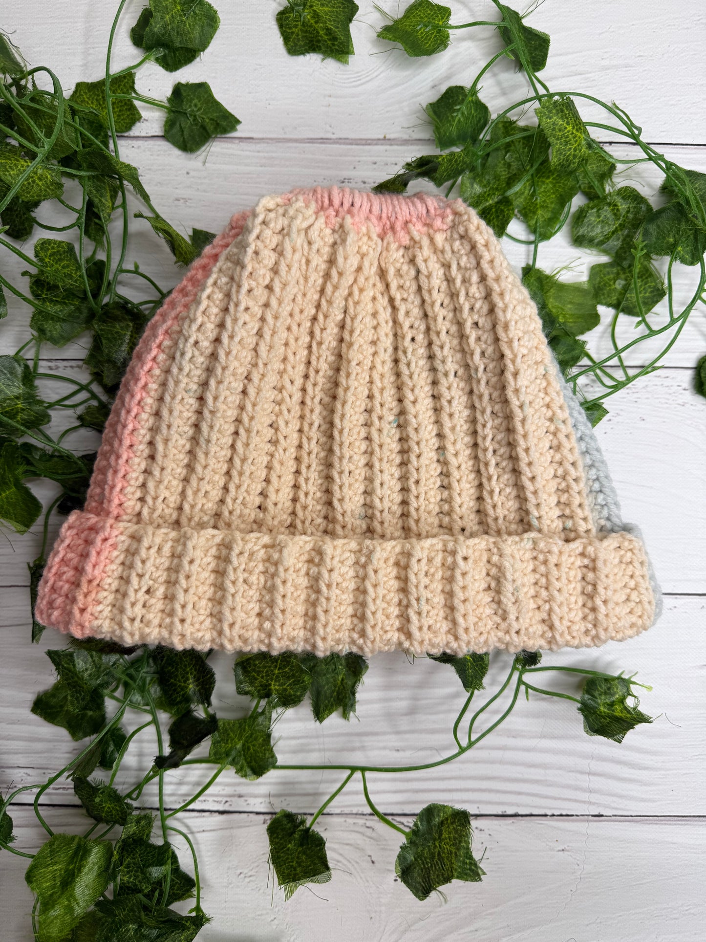 Multicoloured Colour Beanie With Hole