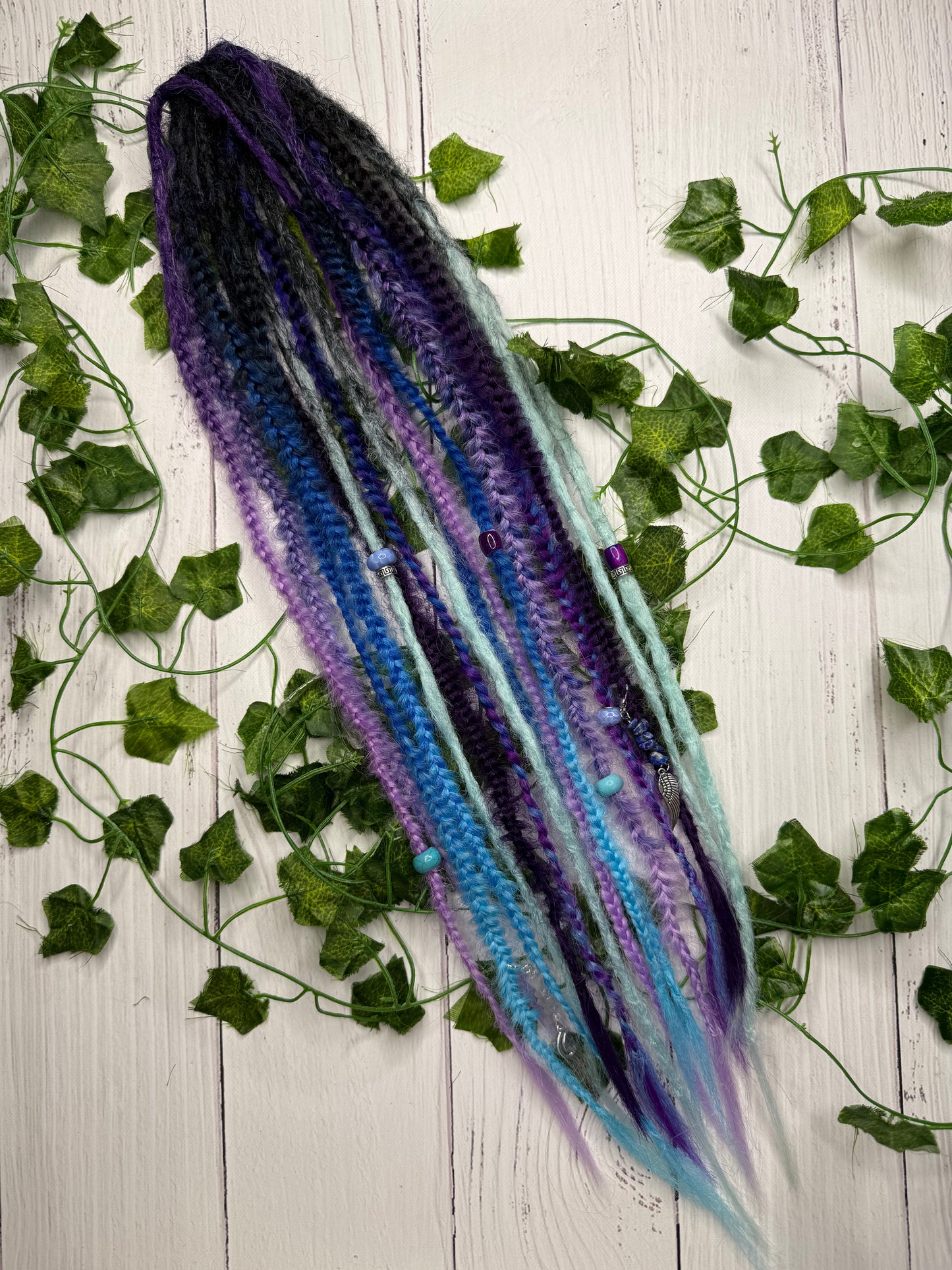 Set of 8, 56-62cm Royal Eclipse Blend Mixed Texture Synthetic Extensions