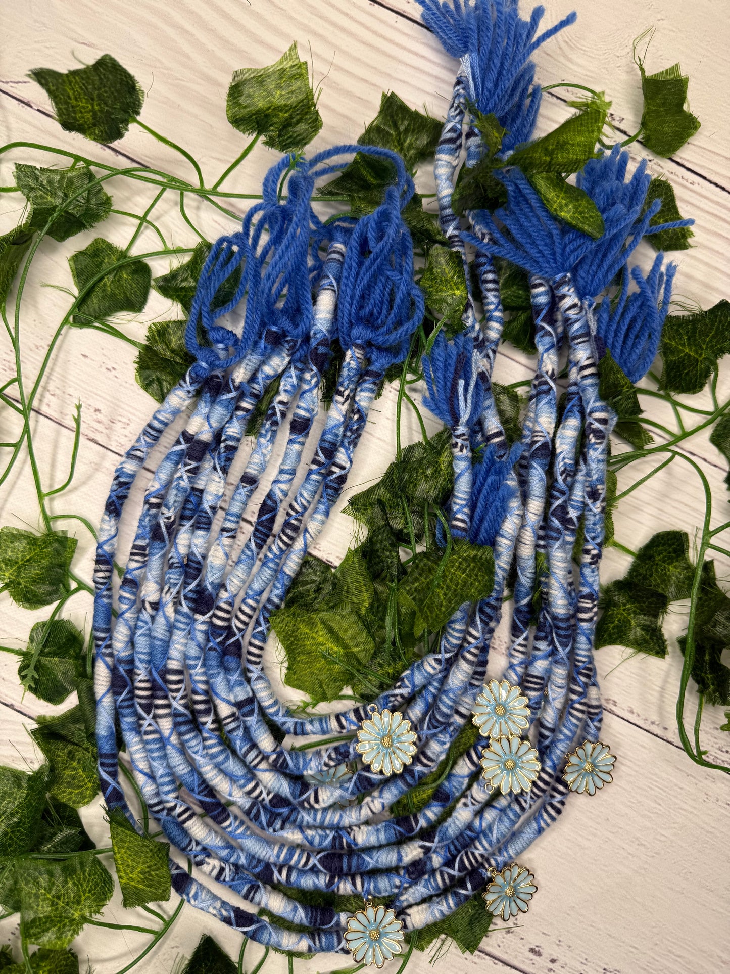 Blue Harmony Dread Wraps