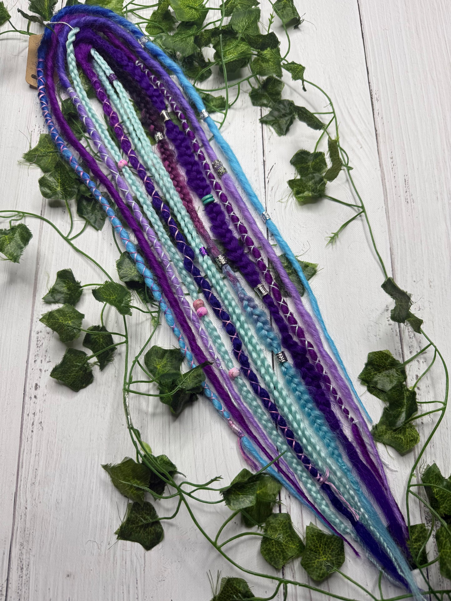 Set of 9 55-62cm Purple Mermaid Extensions (only available for online purchase)